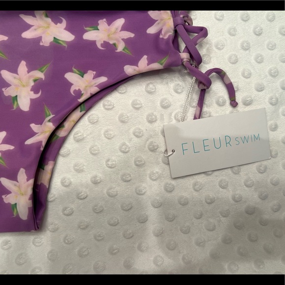 NWT Fleur Swim Calla Bottom in Lilac Lily - Picture 2 of 7